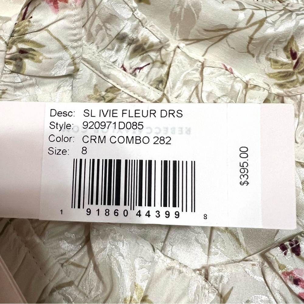 Rebecca Taylor Ivie Silk Floral Tiered Ruffle Shift Dress Women’s 8 NWT - Picture 13 of 16